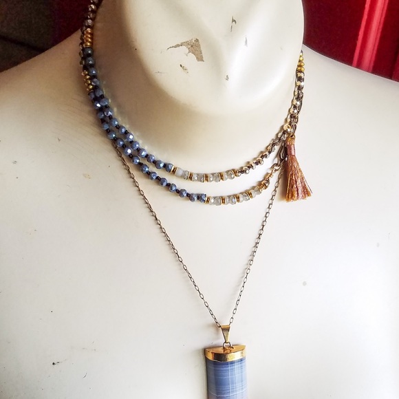 “Polished Panache”- Beaded 2 in 1 Wrap Necklace - Picture 6 of 7